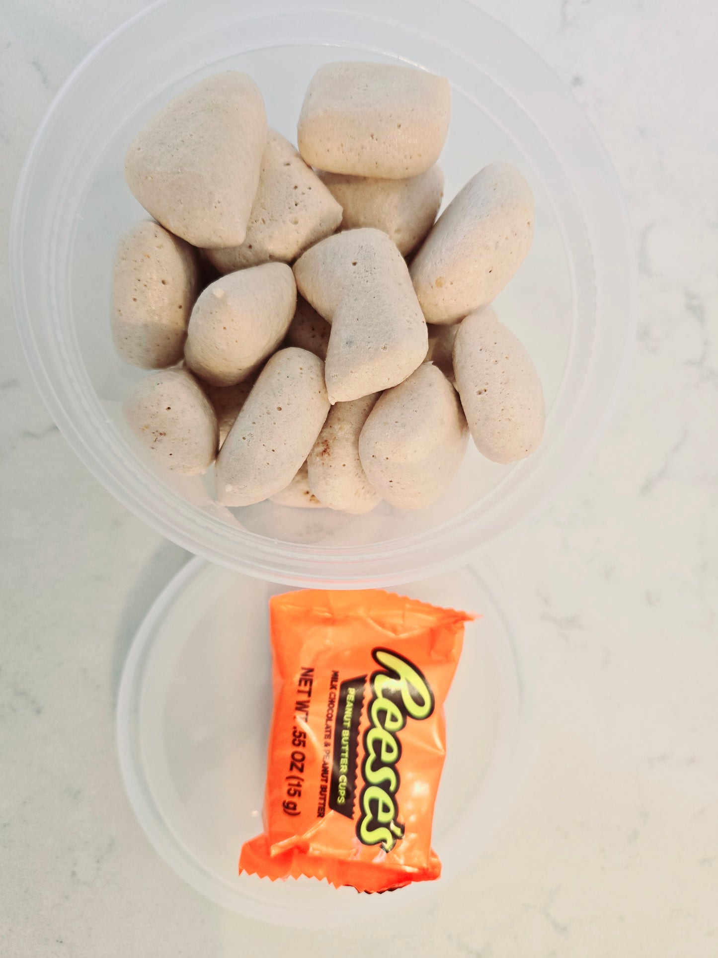 Freeze dried peanut butter cups