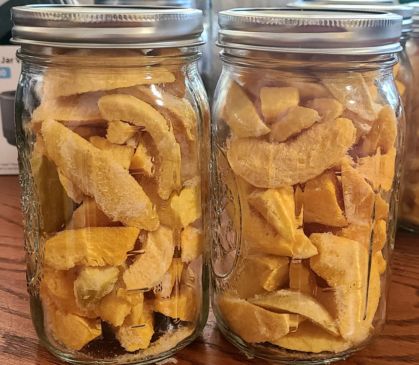 Freeze dried peaches