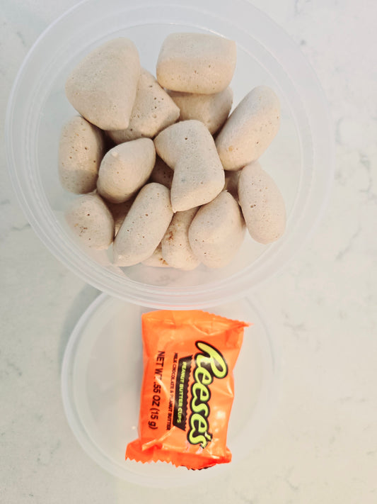 Freeze dried peanut butter cups