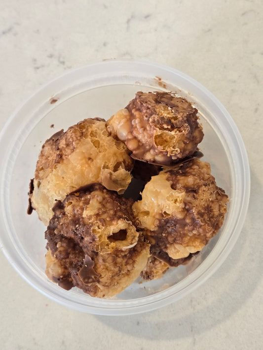 Freeze dried sea salt caramels
